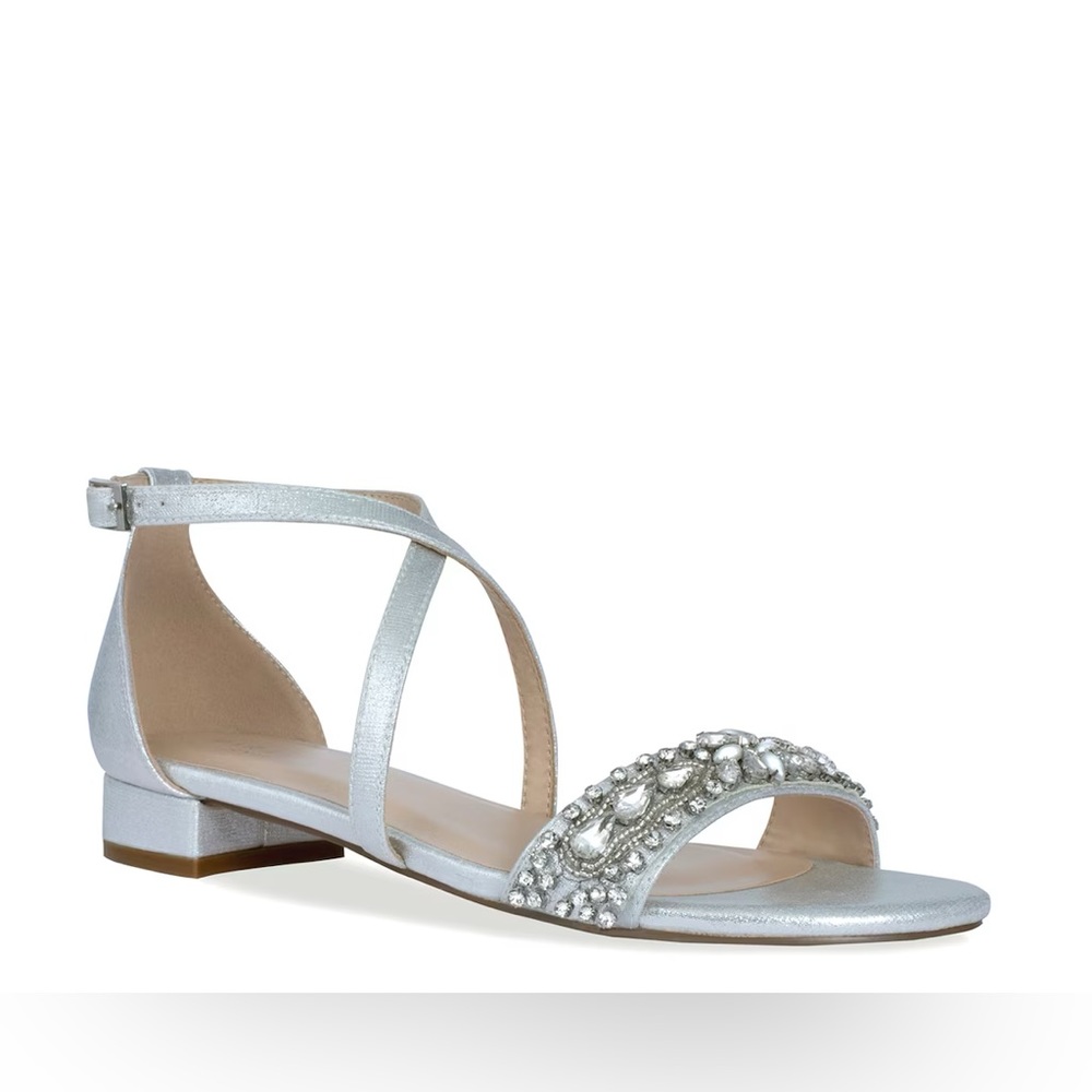 Paradox London Elyse Dress Sandals w/ low block heels women’s 9.5 only worn once